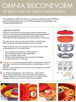 Omnia Siliconen Bakvorm -Winkel Voor Kampeerartikelen Voor Buiten 31968 omnia siliconen bakvorm