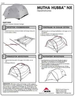 MSR Mutha Hubba NX / 3 Persoons Tent Groen -Winkel Voor Kampeerartikelen Voor Buiten 34240 msr mutha hubba nx 3 persoons tent green