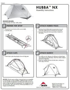 MSR Hubba NX / 1 Persoons Tent - Groen -Winkel Voor Kampeerartikelen Voor Buiten 34261 msr hubba nx 1 persoons tent