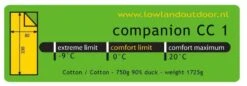 Lowland Companion CC 1 Deken Slaapzak Dons Blauw -Winkel Voor Kampeerartikelen Voor Buiten 48113 lowland companion cc 1