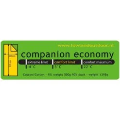 Lowland Companion Economy Deken Slaapzak Dons Rood -Winkel Voor Kampeerartikelen Voor Buiten 48117 lowland companion economy