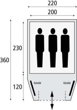 Bardani Stelvio 220 / 2 Persoons Tent Grijs -Winkel Voor Kampeerartikelen Voor Buiten 58498 bardani bardani stelvio 220 bijzettent