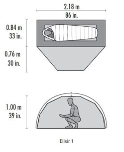 MSR Elixir 1 / 1 Persoons Tent Grijs -Winkel Voor Kampeerartikelen Voor Buiten 65660 msr elixir 1 1 persoons tent