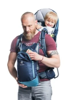 Deuter Kid Comfort Pro Kinderdrager Blauw -Winkel Voor Kampeerartikelen Voor Buiten 74221 deuter kid comfort pro kinderdrager