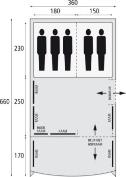 Safarica Pacific Reef 360 TC - 5 Persoons Tent Grijs 13 Safarica Pacific Reef 360 TC - 5 Persoons Tent Grijs -Winkel Voor Kampeerartikelen Voor Buiten 74814 safarica pacific reef 360 tc 5 persoons tent