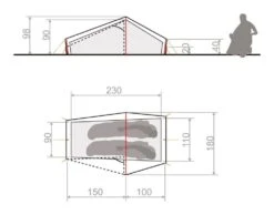 Vaude Lizard Seamless 1P / 1 Persoons Tent Groen -Winkel Voor Kampeerartikelen Voor Buiten 78552 vaude lizard seamless 1p 1 persoons tent