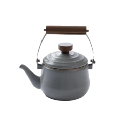 Barebones Geëmailleerde Theepot Donkergrijs