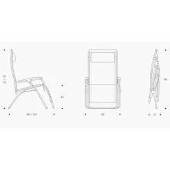 Lafuma RSX Clip Air Comfort Relaxstoel Zwart -Winkel Voor Kampeerartikelen Voor Buiten 81303 lafuma rsx clip air comfort relaxstoel