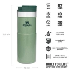 Stanley The NeverLeak Travel Mug 0,47 L Groen 8 Stanley The NeverLeak Travel Mug 0,47 L Groen -Winkel Voor Kampeerartikelen Voor Buiten 82031 stanley the neverleak travel mug 047 l