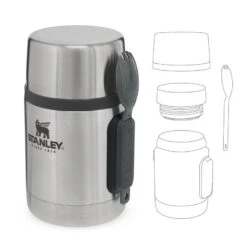 Stanley The Stainless Steel All-in-One Food Jar 0,53L + Spork -Winkel Voor Kampeerartikelen Voor Buiten 82187 stanley the stainless steel all in one food jar 053l spork
