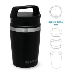 Stanley The Shortstack Travel Mug 0,23L Zwart -Winkel Voor Kampeerartikelen Voor Buiten 82295 stanley the shortstack travel mug 023l