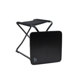 Bo-Camp Krukje Met Oplegblad Zwart -Winkel Voor Kampeerartikelen Voor Buiten 84543 bo camp krukje met oplegblad