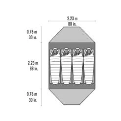 MSR Elixir 4 / 4 Persoons Tent Groen 7 MSR Elixir 4 / 4 Persoons Tent Groen -Winkel Voor Kampeerartikelen Voor Buiten 88468 msr elixir 4 tent green v2