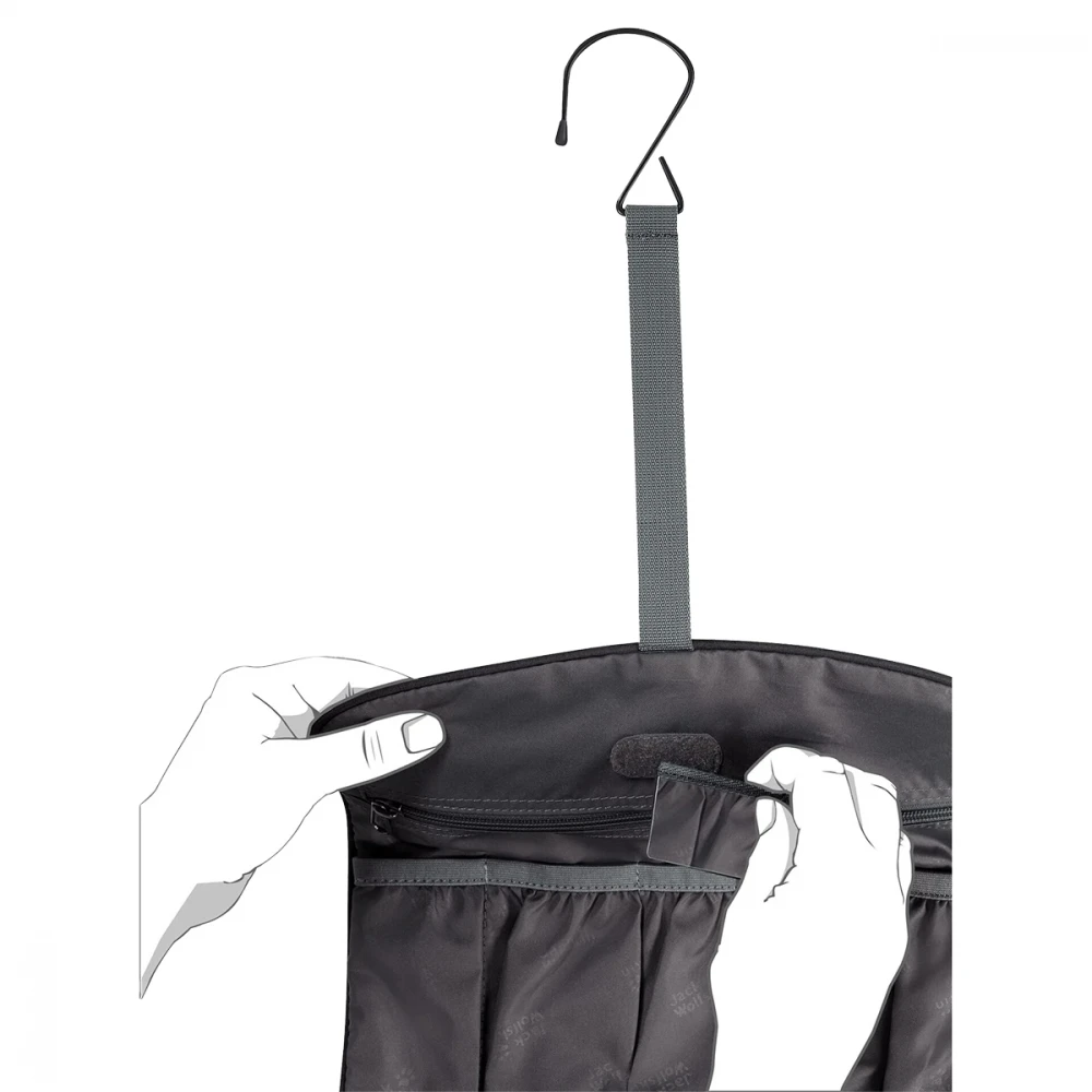 Jack Wolfskin Waschsalon Toilettas Zwart 3 Jack Wolfskin Waschsalon Toilettas Zwart - Afbeelding 3