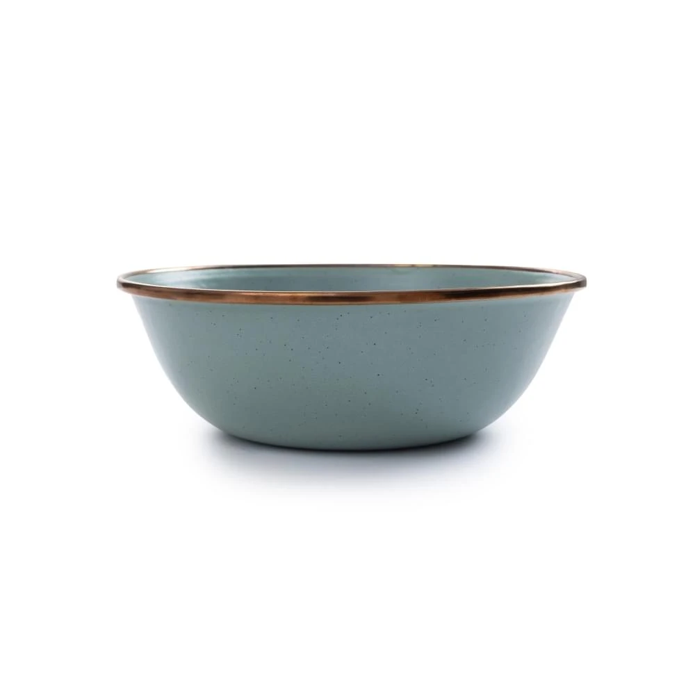 Barebones Enamel Kom Set 2 Stuks Groen 5 Barebones Enamel Kom Set 2 Stuks Groen - Afbeelding 5