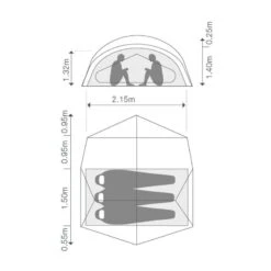 Exped Outer Space III / 3 Persoons Tent -Winkel Voor Kampeerartikelen Voor Buiten 92145 exped outer space iii