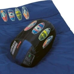Polydaun Beach House Surfboard Deken Kinderslaapzak Synthetisch Blauw -Winkel Voor Kampeerartikelen Voor Buiten 94013 polydaun beach house surfboard kinderslaapzak