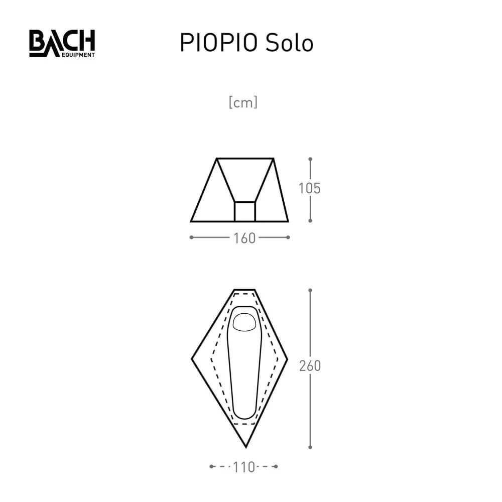 Bach PioPio Solo Tent UL Donkergroen 4 Bach PioPio Solo Tent UL Donkergroen - Afbeelding 4