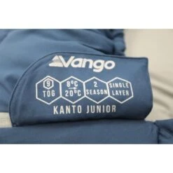 Vango Kanto Junior Mummy Kinderslaapzak Synthetisch Blauw -Winkel Voor Kampeerartikelen Voor Buiten 96444 vango kanto junior kinderslaapzak