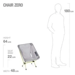 Helinox Chair Zero Lichtgewicht Stoel Grijs -Winkel Voor Kampeerartikelen Voor Buiten 98843 helinox chair zero lichtgewicht stoel